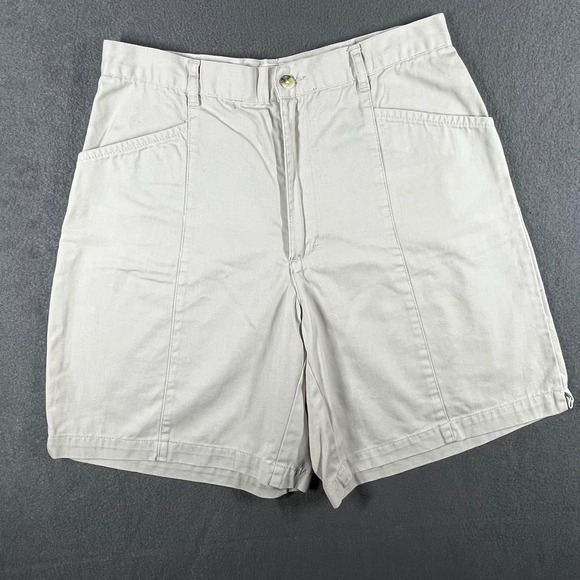Field Gear Utilitycore Cotton Shorts Women's Size 8 High Rise Chore Style Beige - Picture 1 of 7